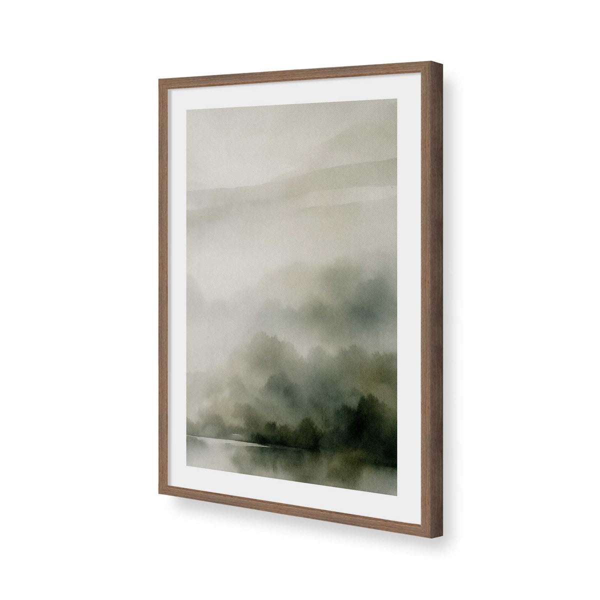 [Color:Walnut], Picture of art in a Walnut frame of the corner