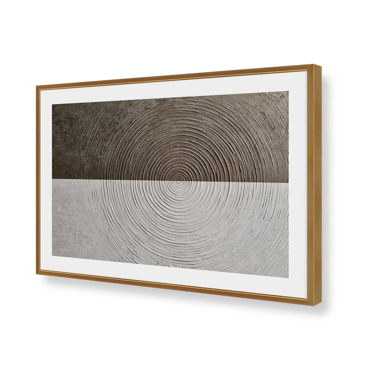 [Color:Polished Gold], Picture of art in a Polished Chrome frame of the corner