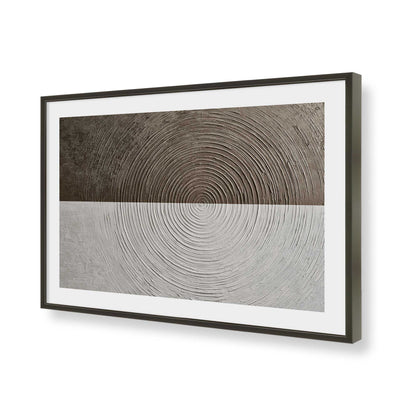 [Color:Satin Black], Picture of art in a Polished Chrome frame of the corner