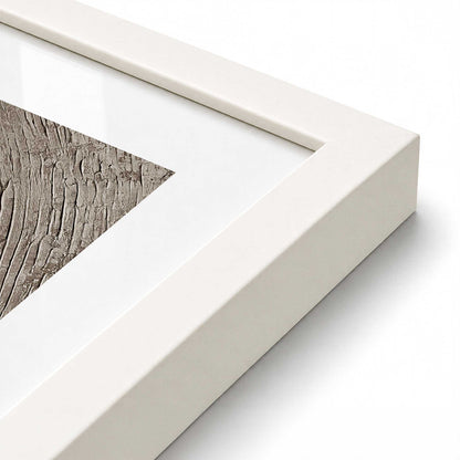 [Color:Opaque White], Picture of art in a Polished Chrome frame at an angle