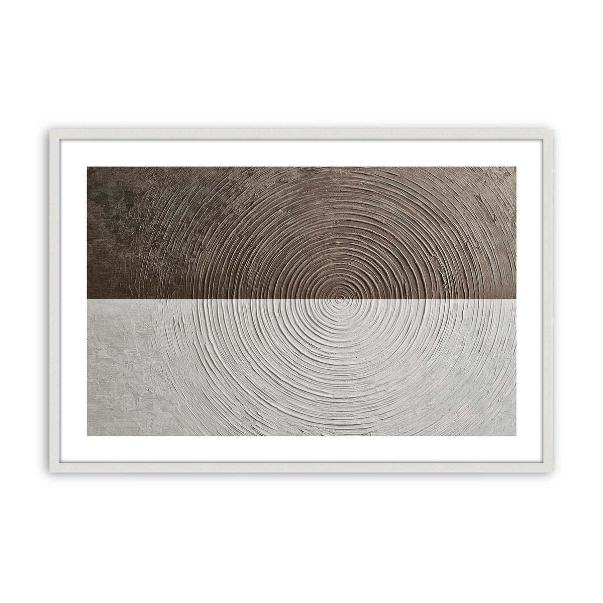 [Color:Opaque White], Picture of art in a Polished Chrome frame