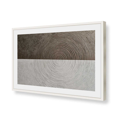 [Color:Opaque White], Picture of art in a Polished Chrome frame of the corner