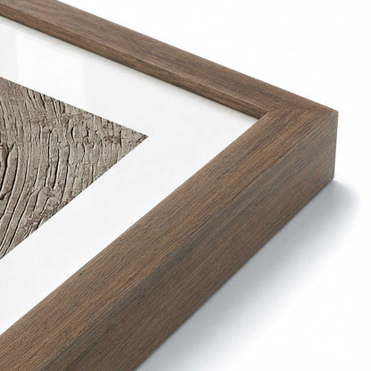 [Color:Walnut], Picture of art in a Polished Chrome frame at an angle