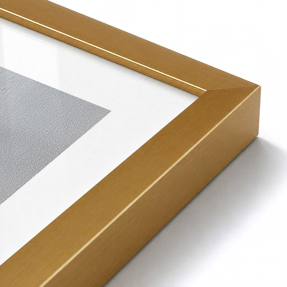 [Color:Polished Gold], Picture of art in a Polished Gold frame at an angle