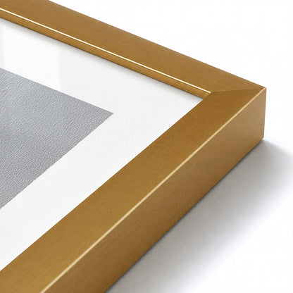 [Color:Polished Gold], Picture of art in a Polished Gold frame at an angle