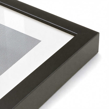 [Color:Satin Black], Picture of art in a Satin Black frame at an angle