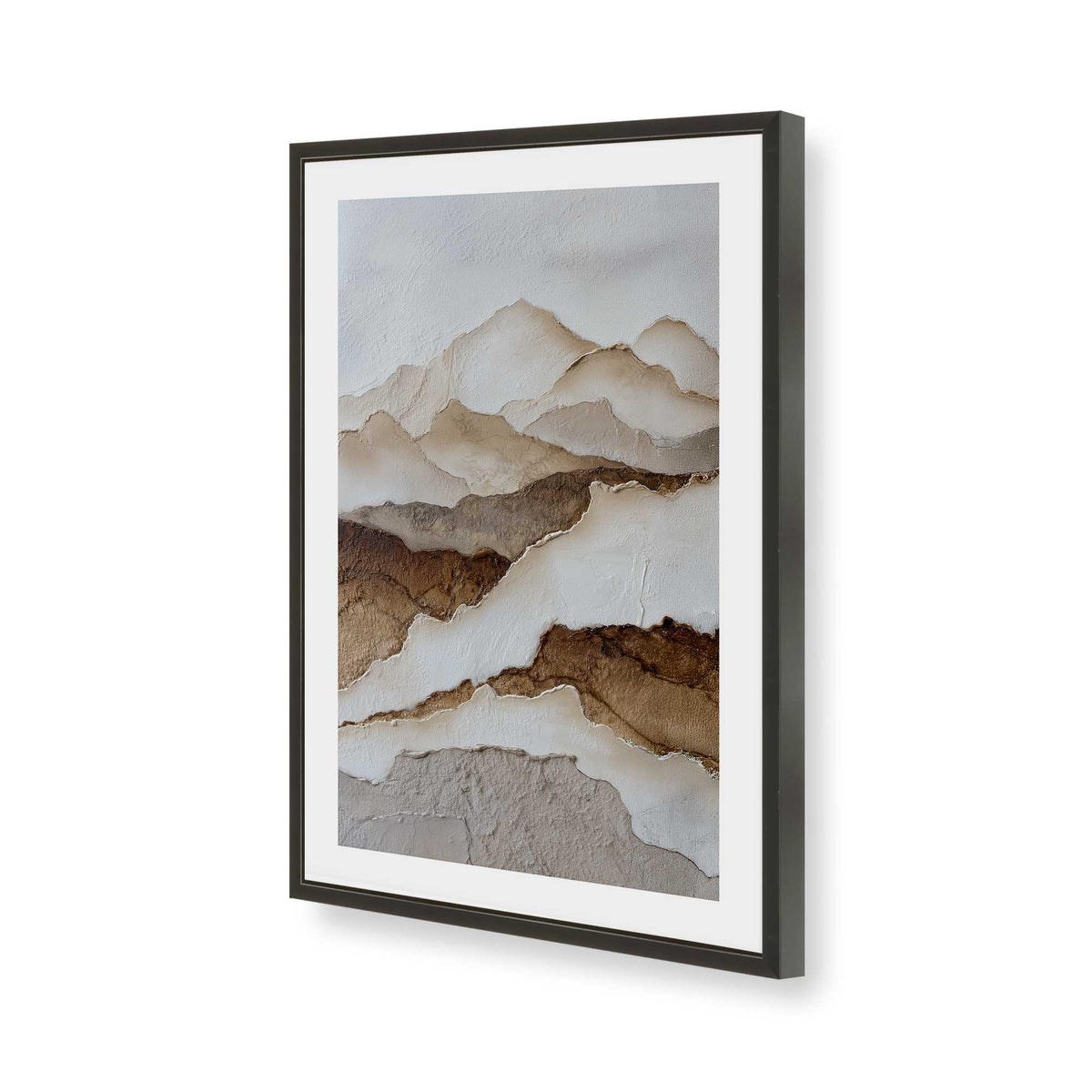 [Color:Satin Black], Picture of art in a Satin Black frame of the corner