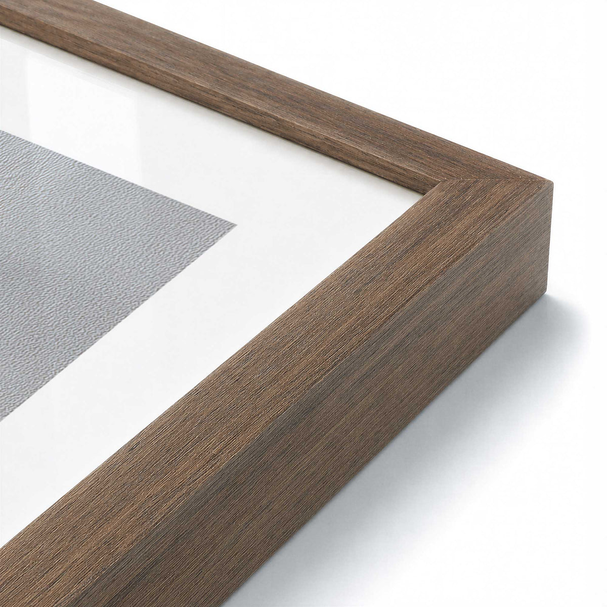 [Color:Walnut], Picture of art in a Walnut frame at an angle