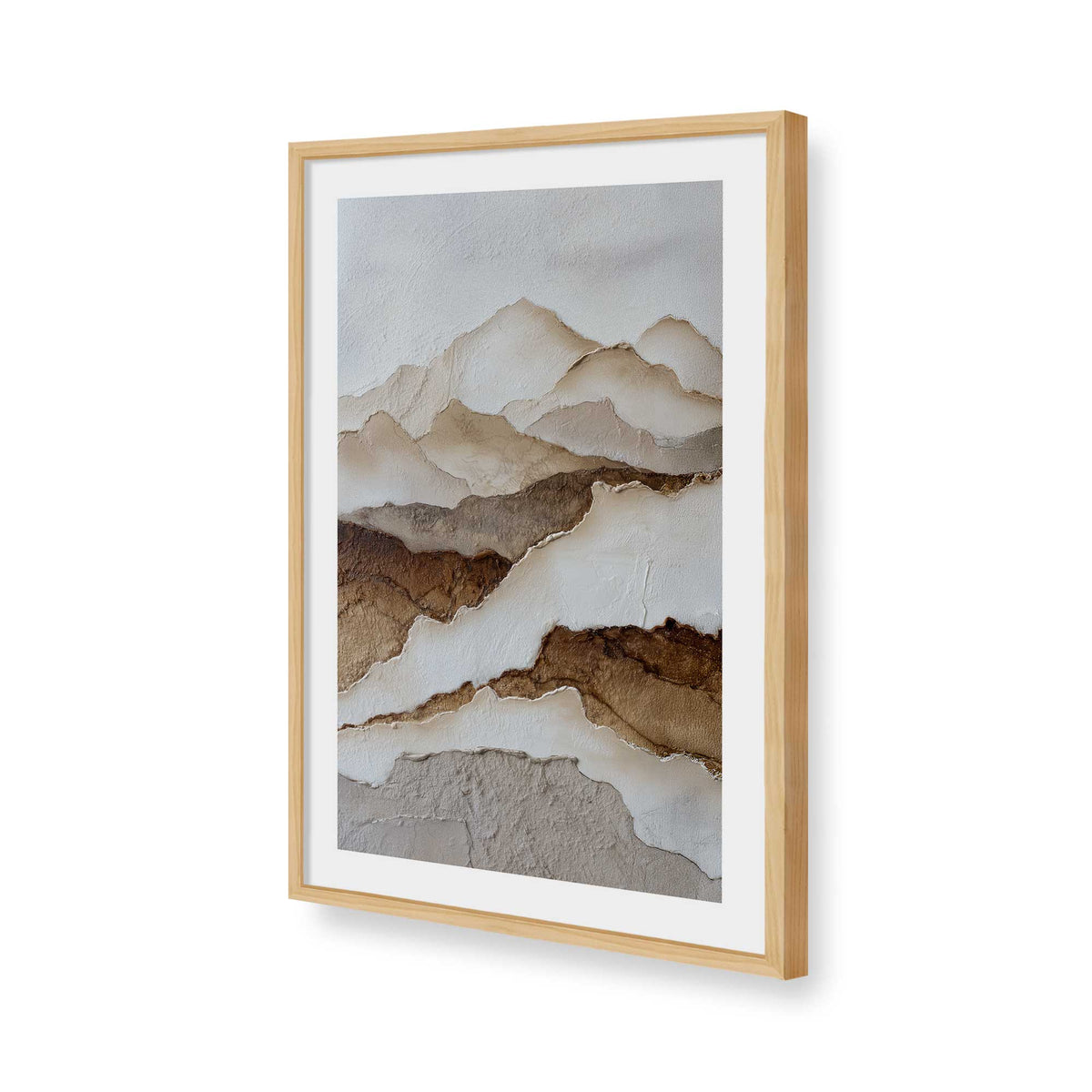 [Color:American Maple], Picture of art in a American Maple frame of the corner