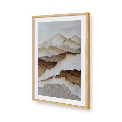 [Color:American Maple], Picture of art in a American Maple frame of the corner