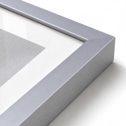 [Color:Polished Chrome], Picture of art in a Polished Chrome frame at an angle