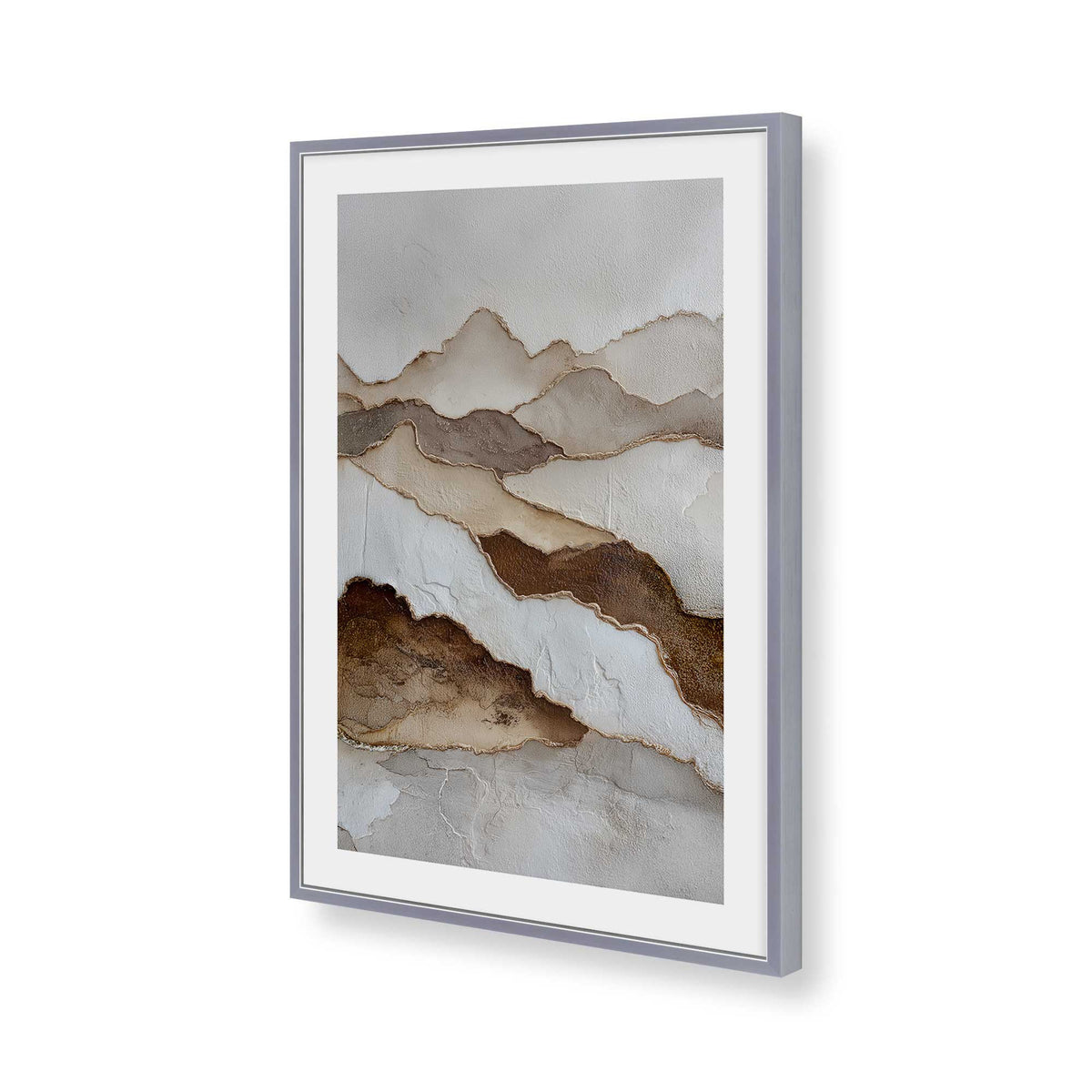 [Color:Polished Chrome], Picture of art in a Polished Chrome frame of the corner