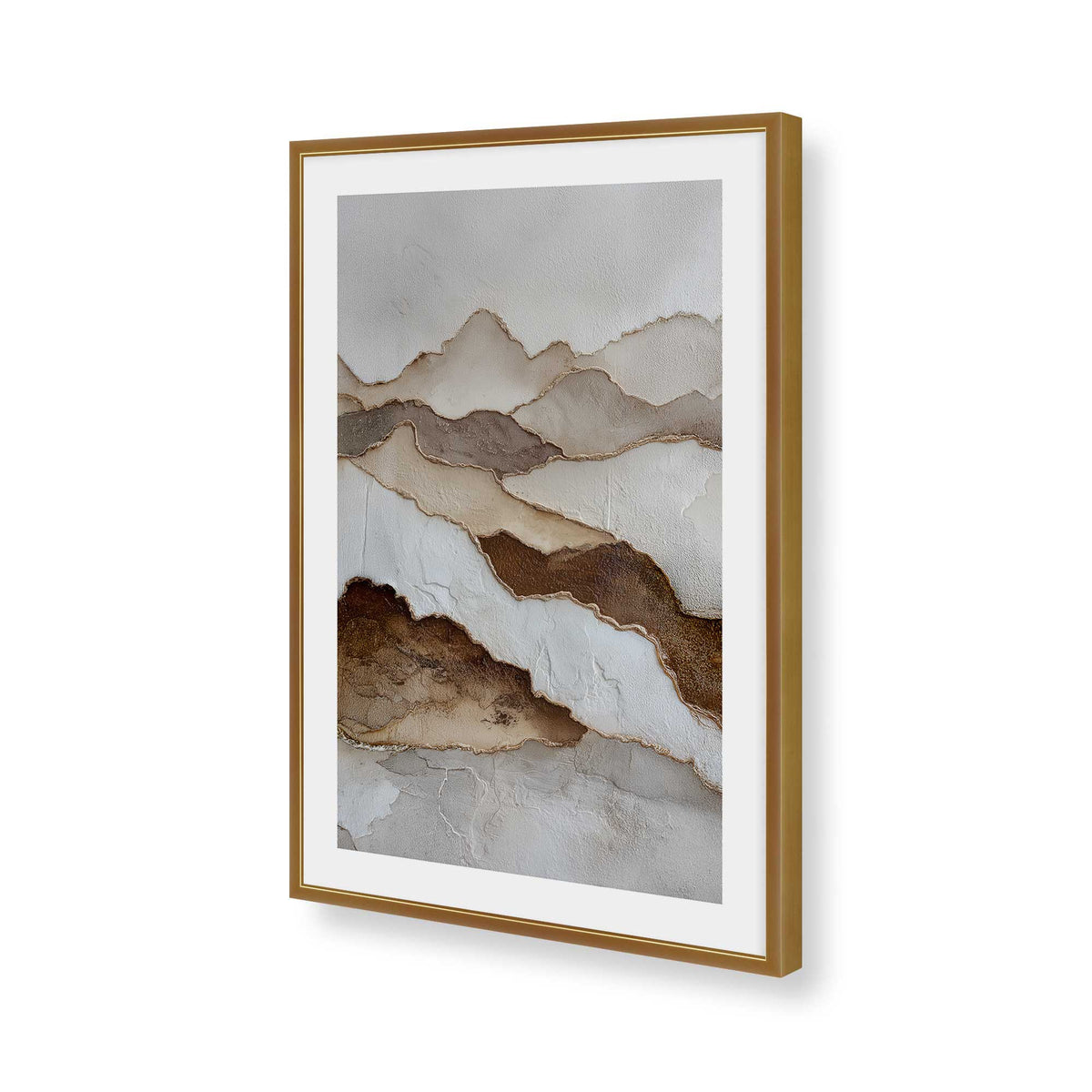[Color:Polished Gold], Picture of art in a Polished Gold frame of the corner