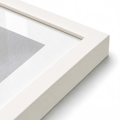 [Color:Opaque White], Picture of art in a Opaque White frame at an angle