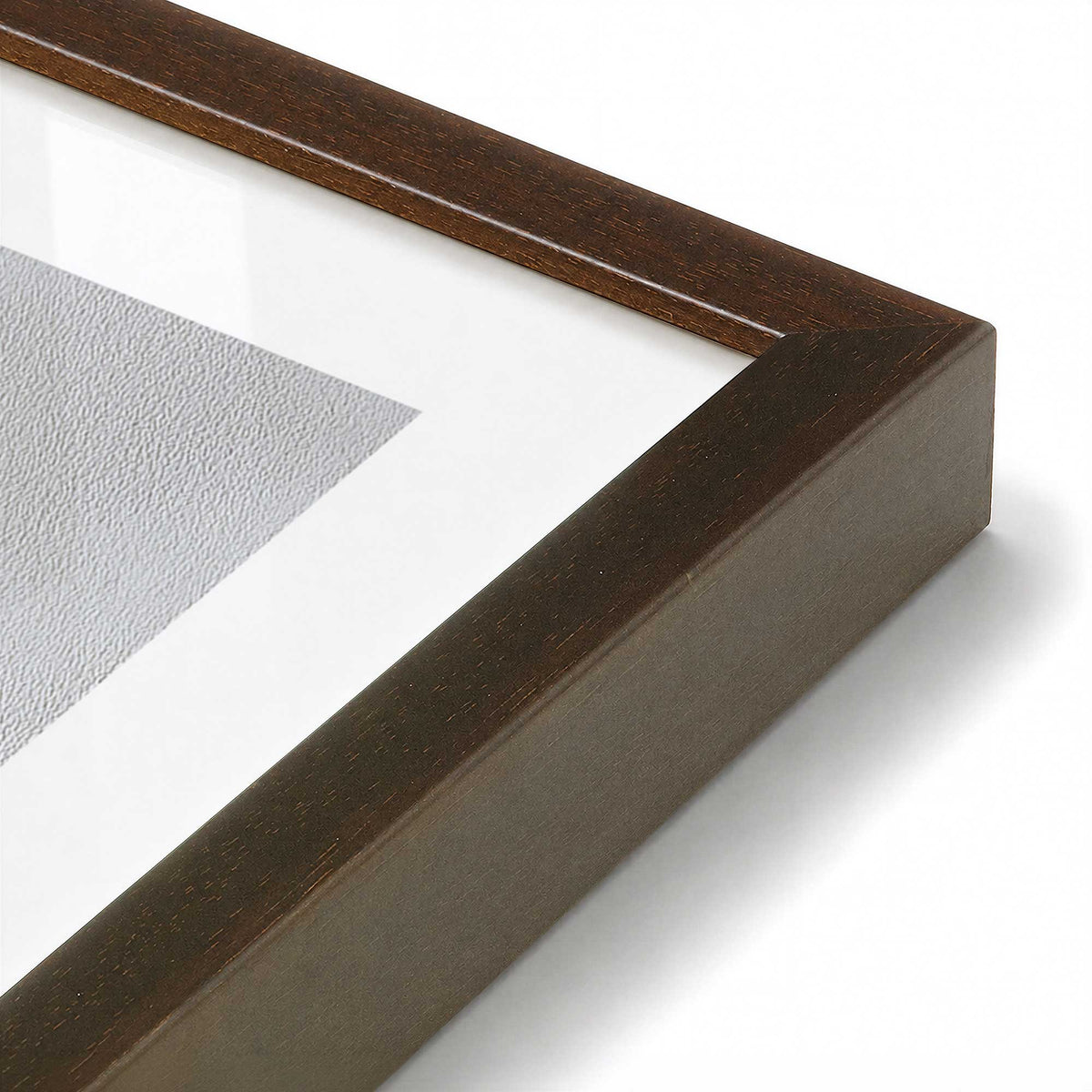 [Color:Belvinder Brown], Picture of art in a Belvinder Brown frame at an angle