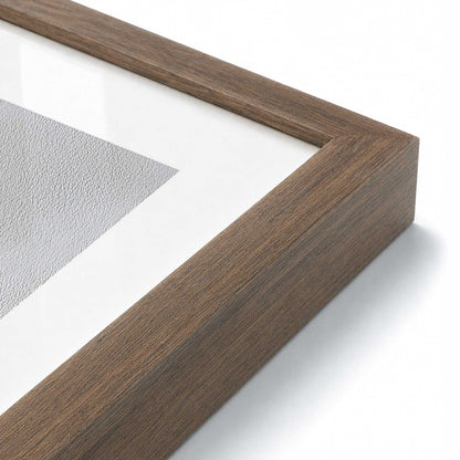 [Color:Walnut], Picture of art in a Walnut frame at an angle