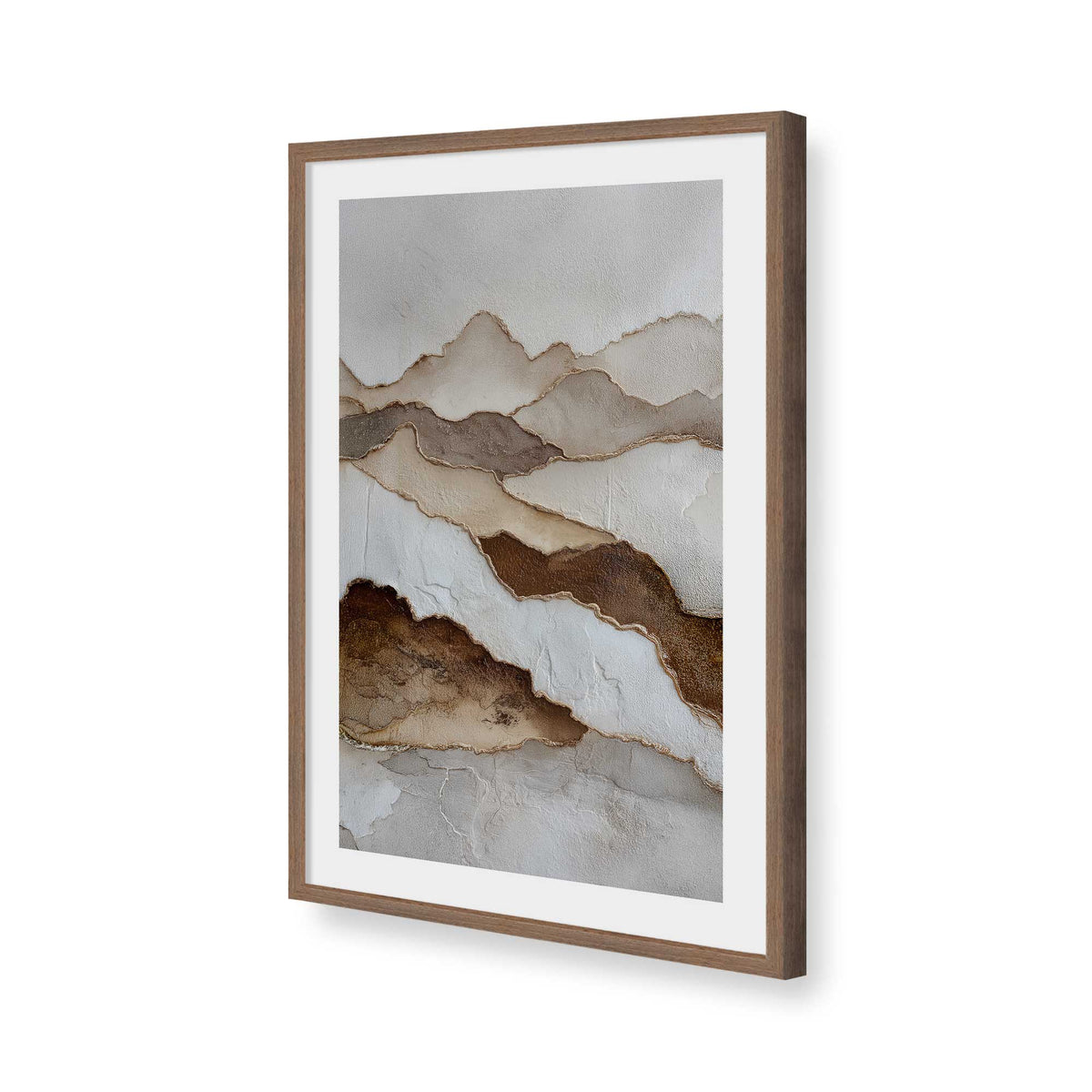 [Color:Walnut], Picture of art in a Walnut frame of the corner