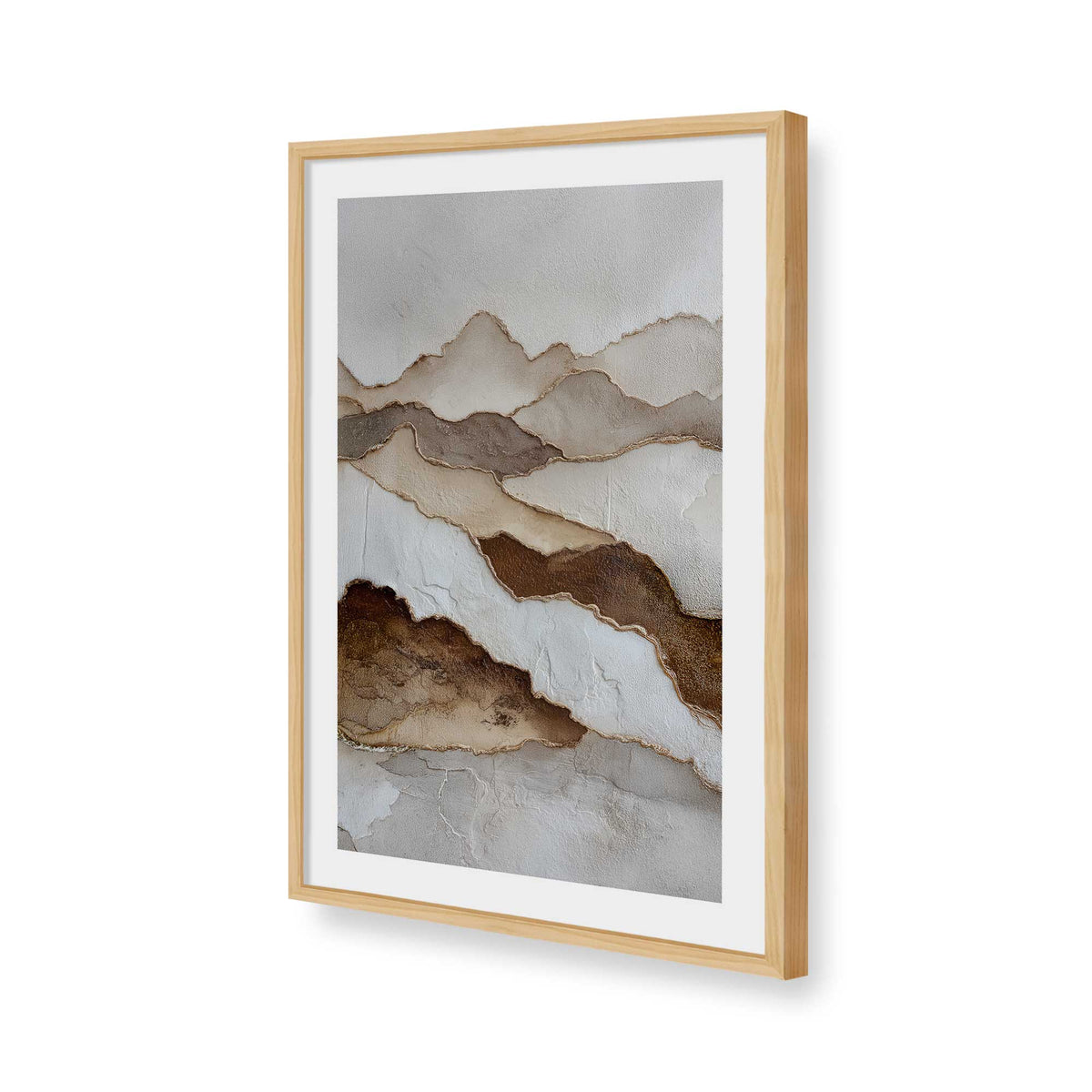 [Color:American Maple], Picture of art in a American Maple frame of the corner