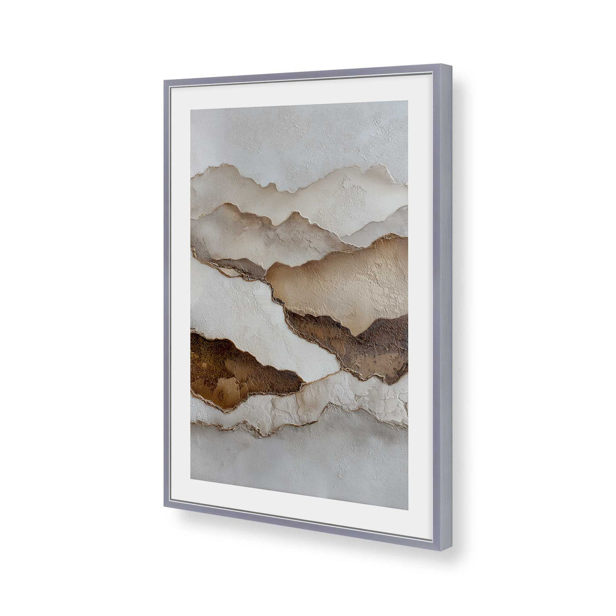 [Color:Polished Chrome], Picture of art in a Polished Chrome frame of the corner