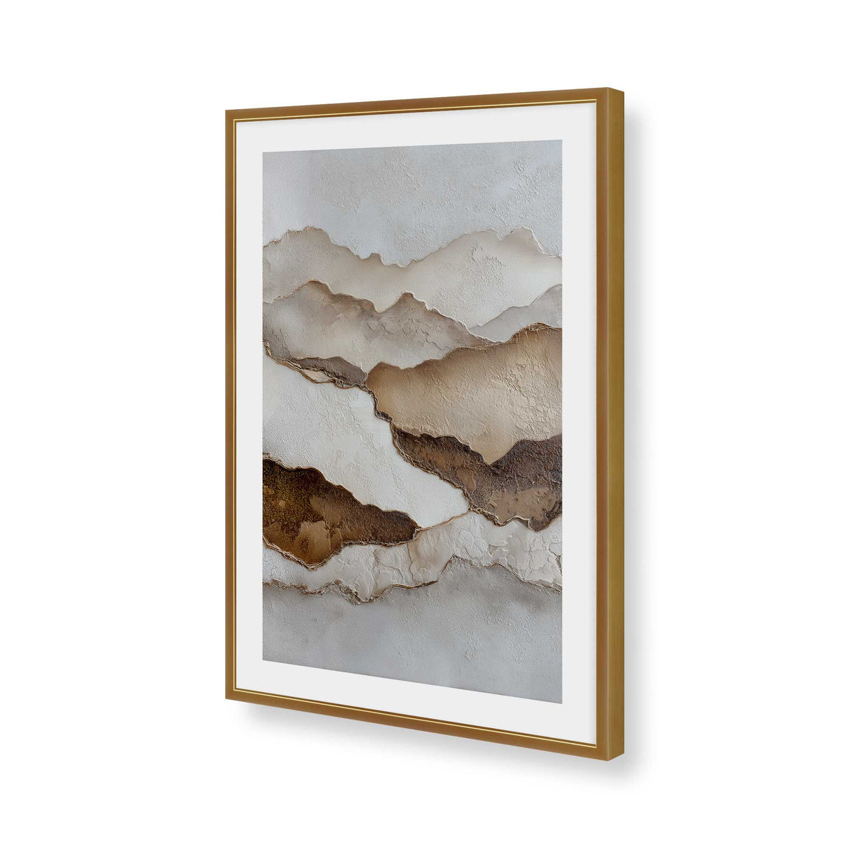 [Color:Polished Gold], Picture of art in a Polished Gold frame of the corner