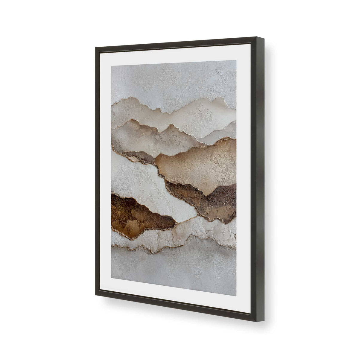 [Color:Satin Black], Picture of art in a Satin Black frame of the corner