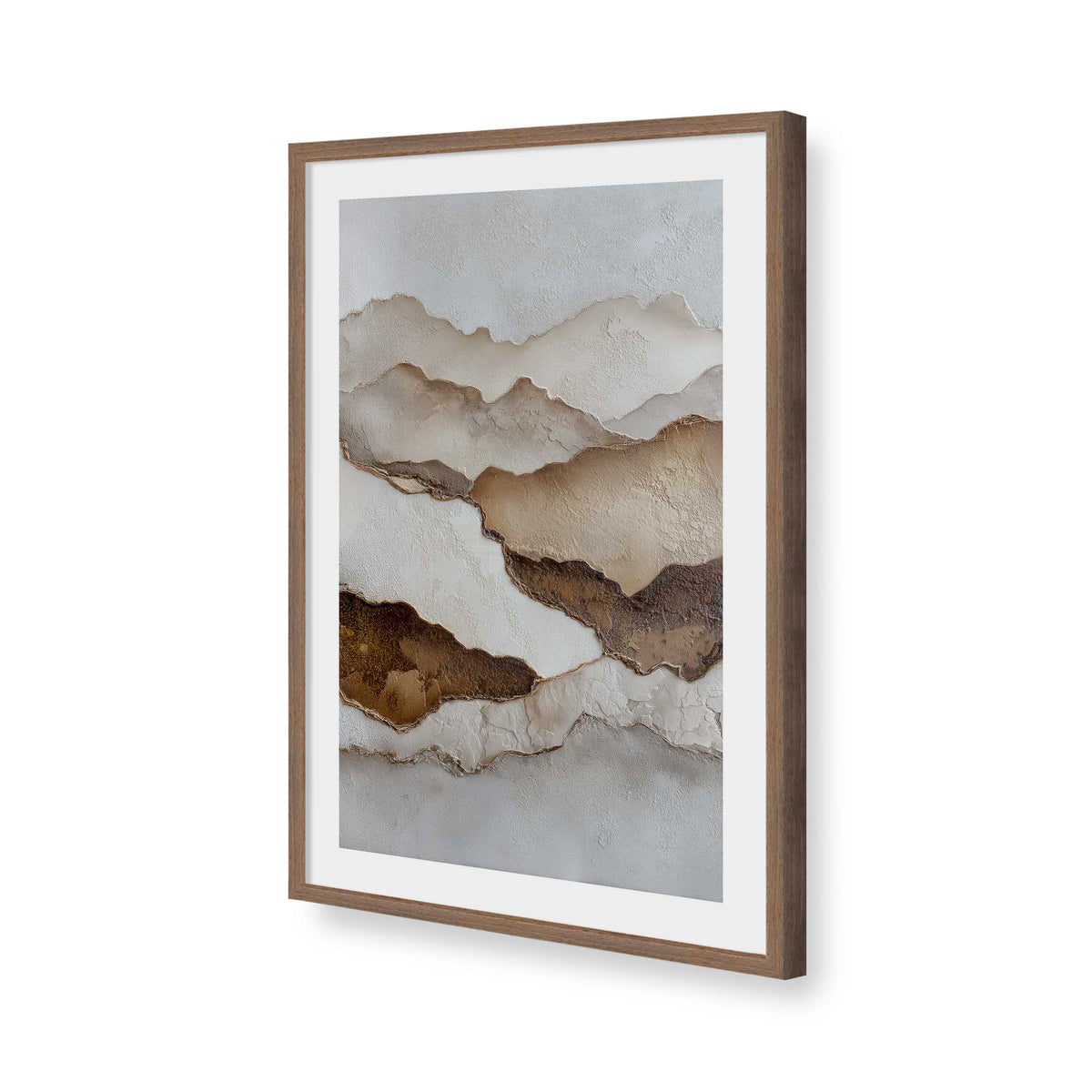 [Color:Walnut], Picture of art in a Walnut frame of the corner