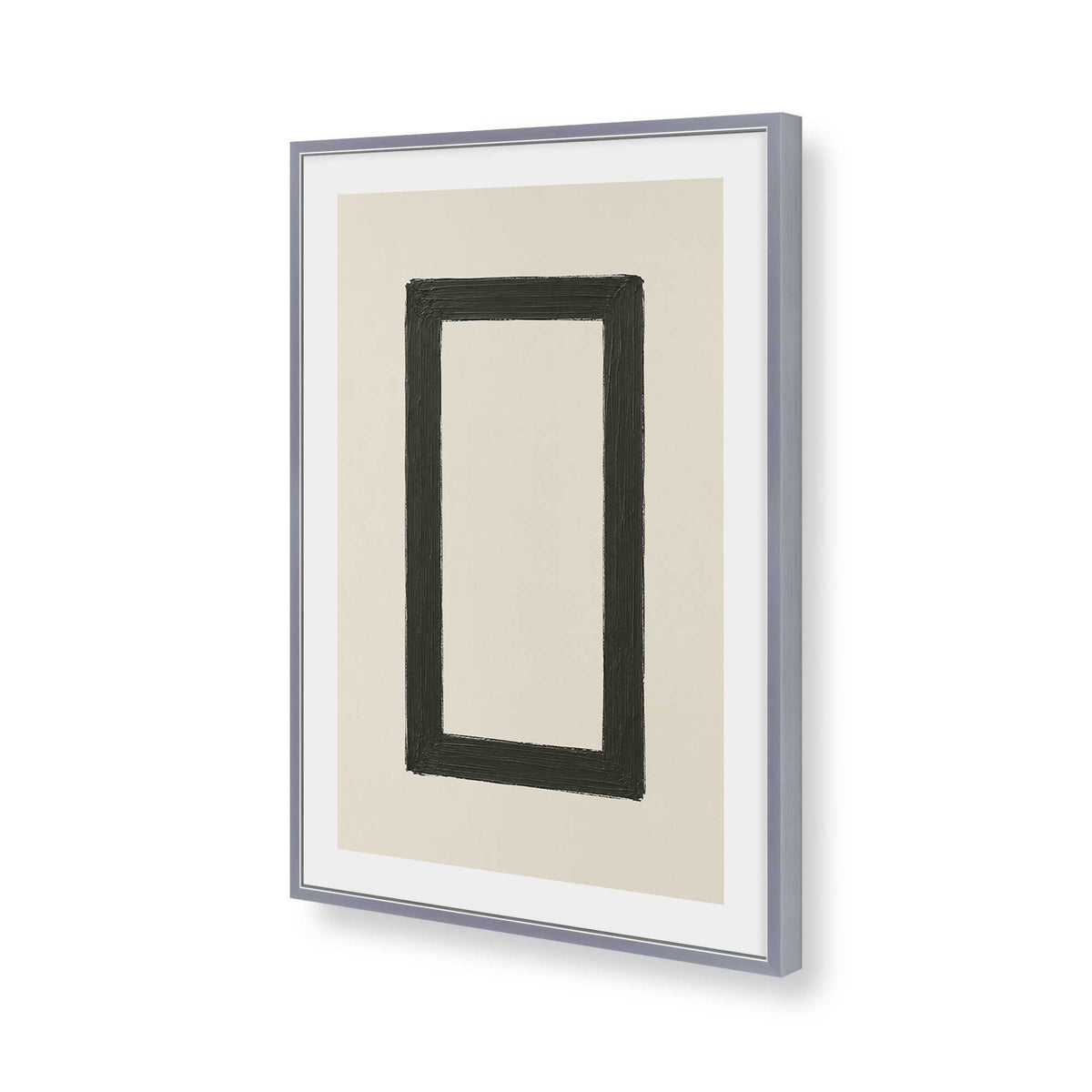 [Color:Polished Chrome], Picture of art in a Polished Chrome frame of the corner