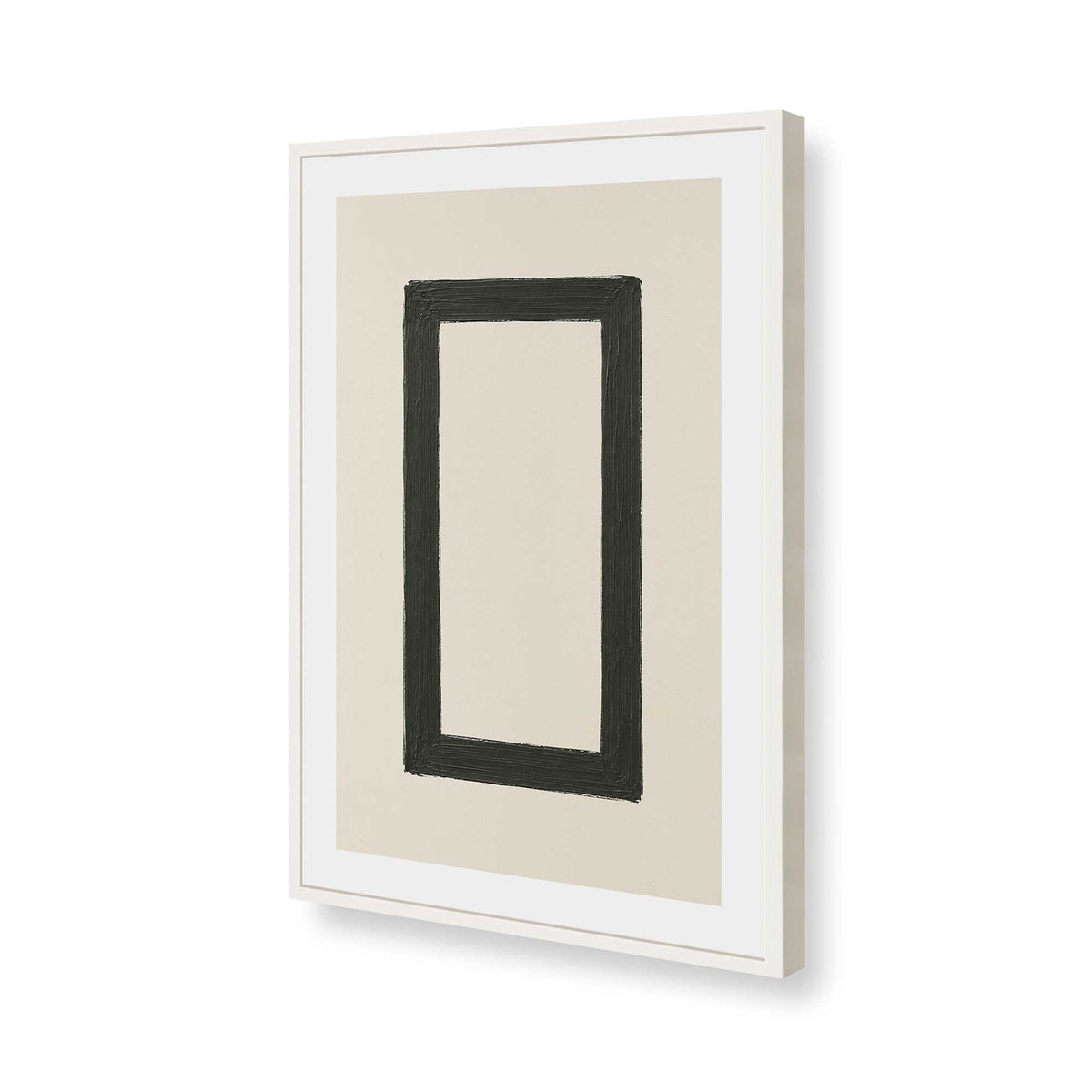 [Color:Opaque White], Picture of art in a Opaque White frame of the corner