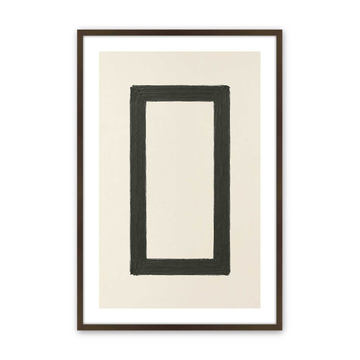 [Color:Brown], Picture of art in a Brown frame