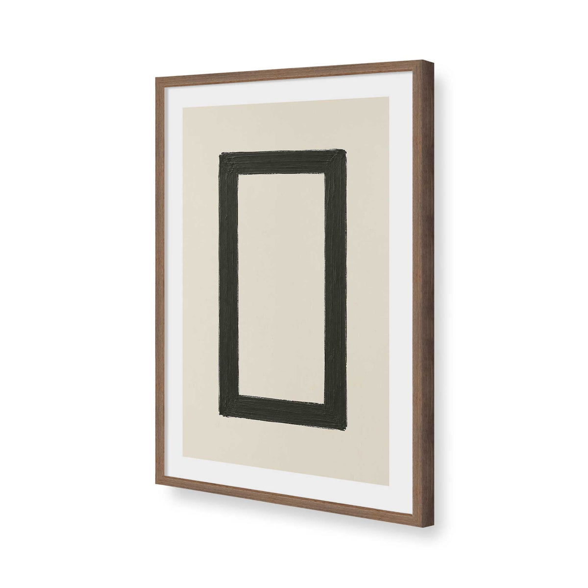 [Color:Walnut], Picture of art in a Walnut frame of the corner