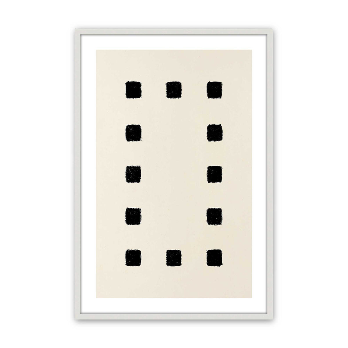 [Color:Opaque White], Picture of art in a Opaque White frame