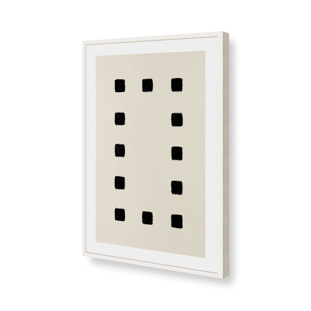 [Color:Opaque White], Picture of art in a Opaque White frame of the corner