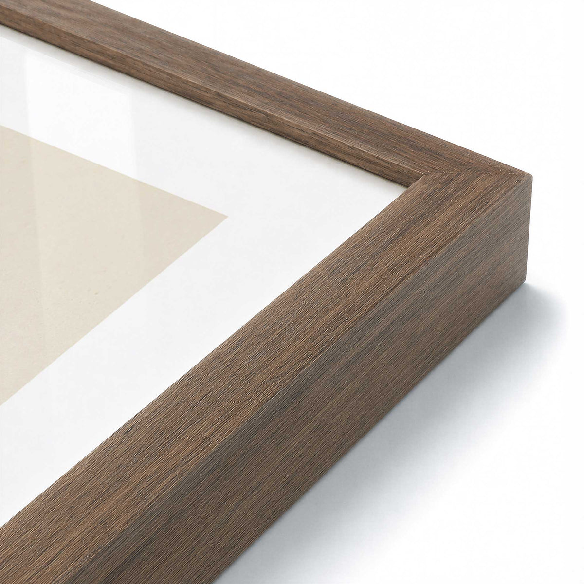 [Color:Walnut], Picture of art in a Walnut frame at an angle