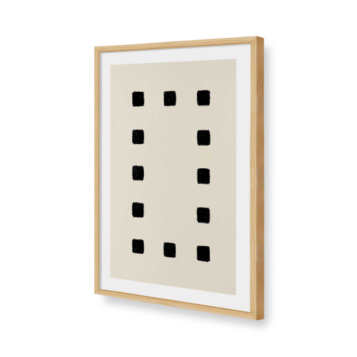 [Color:American Maple], Picture of art in a American Maple frame of the corner