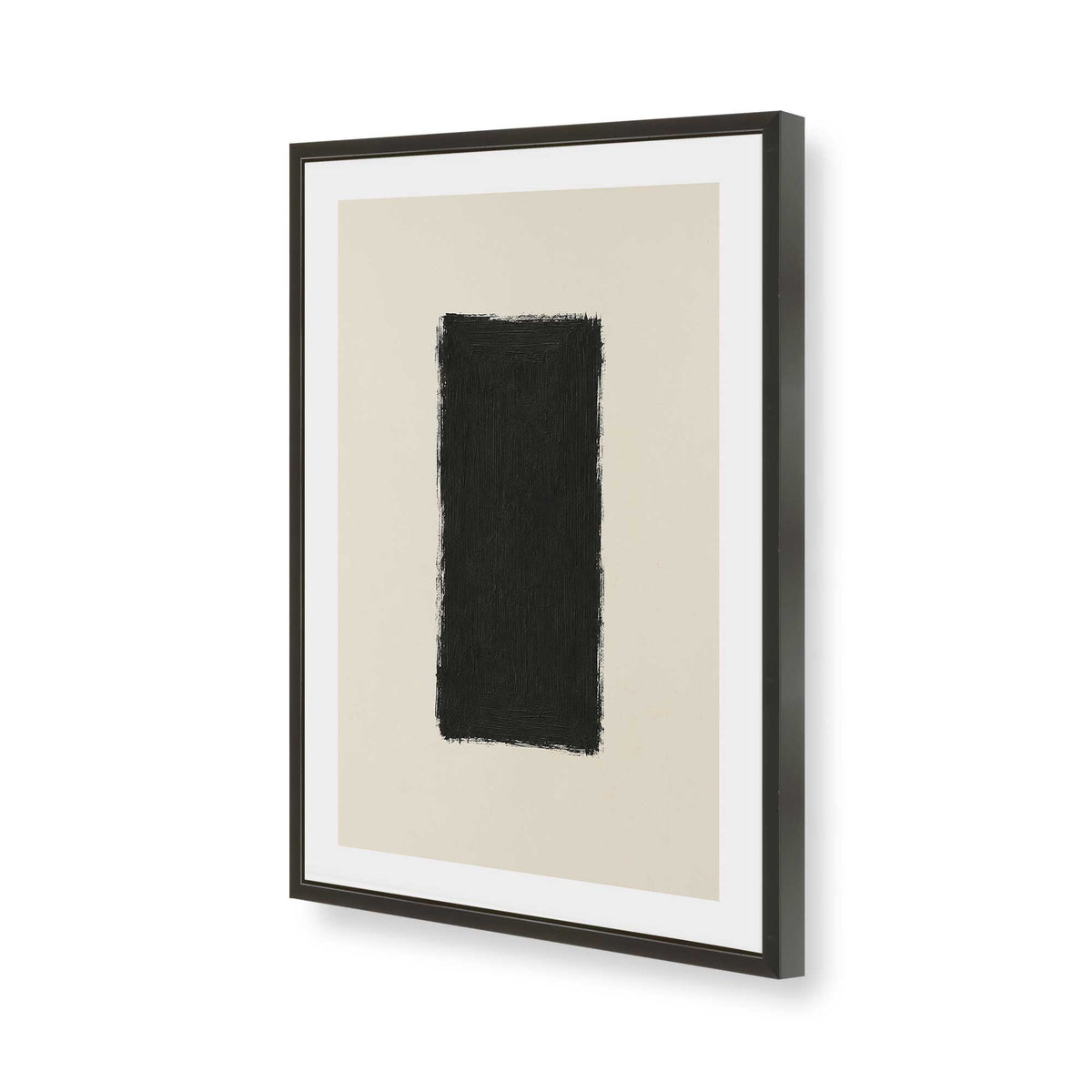 [Color:Satin Black], Picture of art in a Satin Black frame of the corner