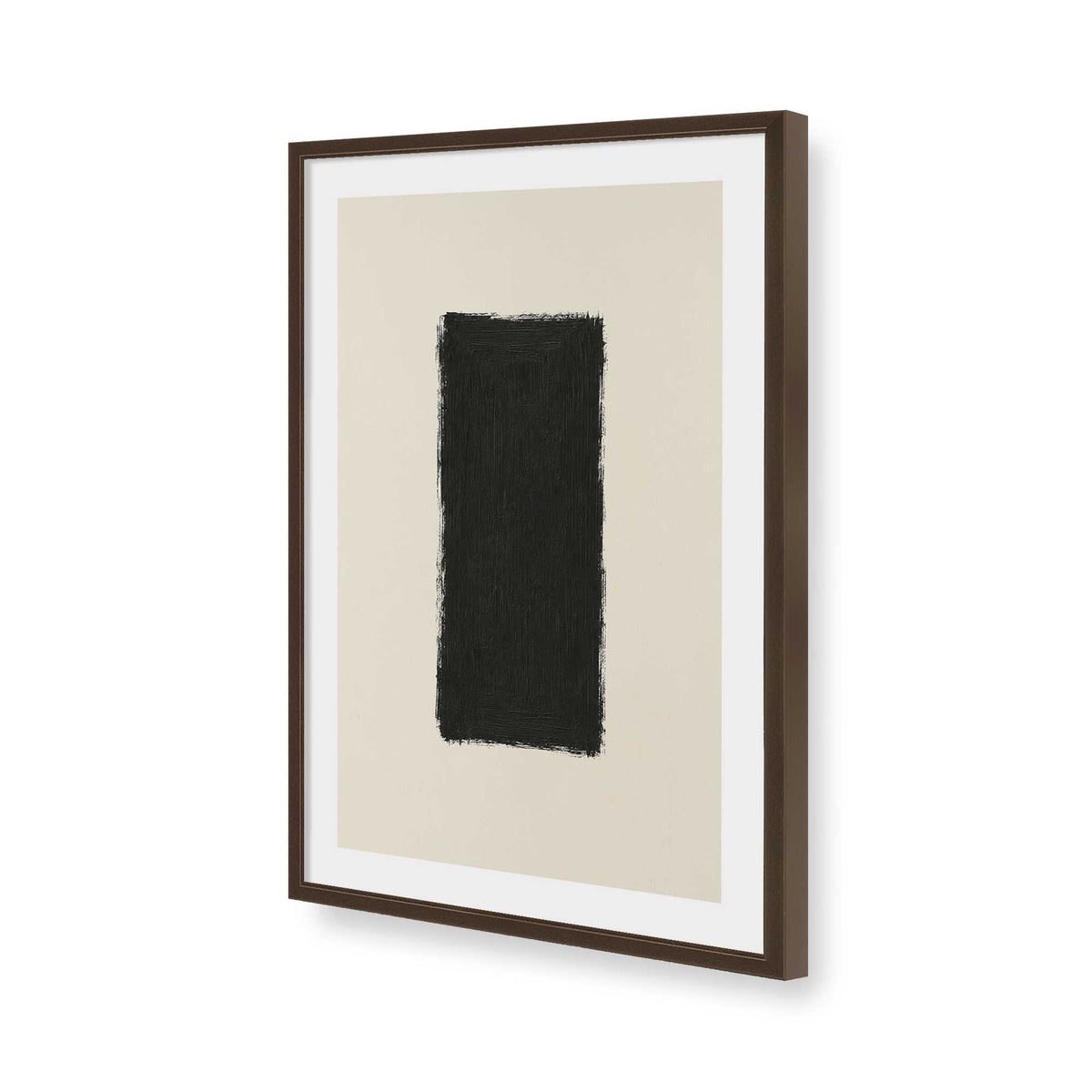 [Color:Brown], Picture of art in a Brown frame of the corner