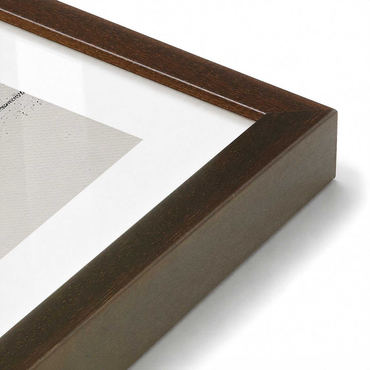 [Color:Belvinder Brown], Picture of art in a Belvinder Brown frame of the corner