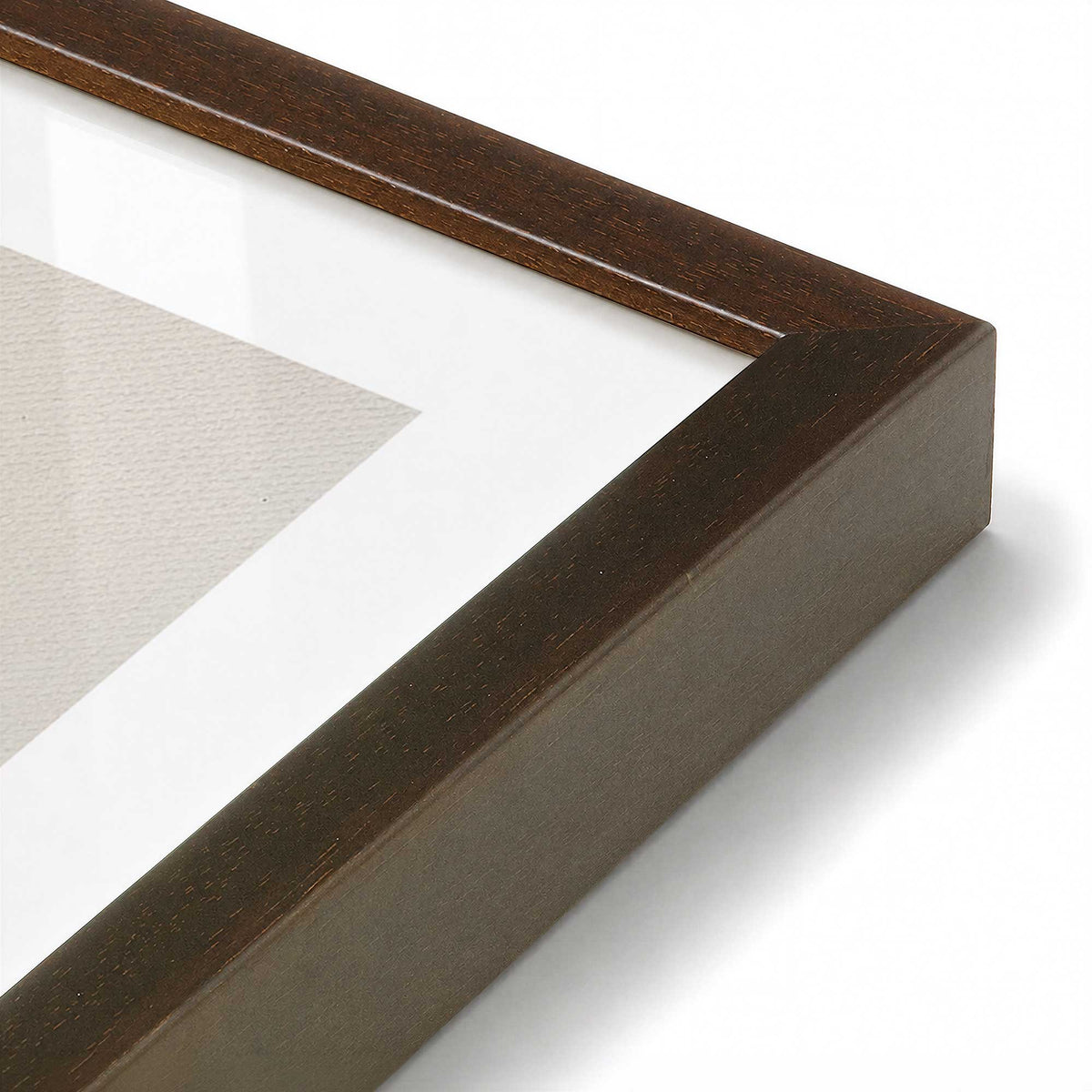 [Color:Belvinder Brown], Picture of art in a Belvinder Brown frame of the corner