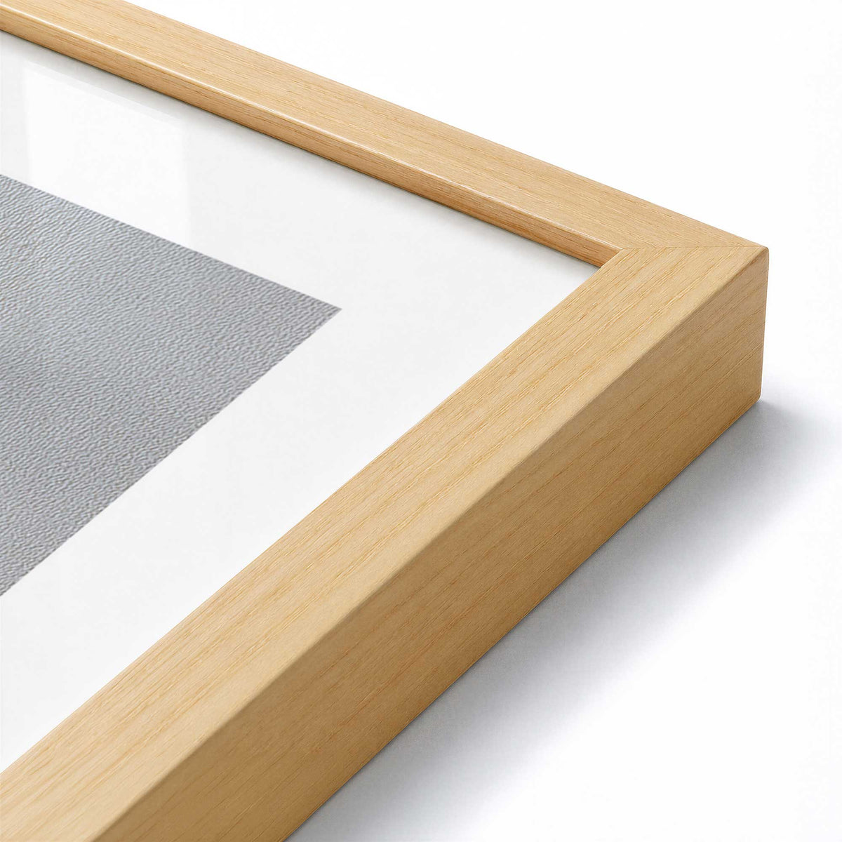 [Color:American Maple], Picture of art in an American Maple frame of the corner