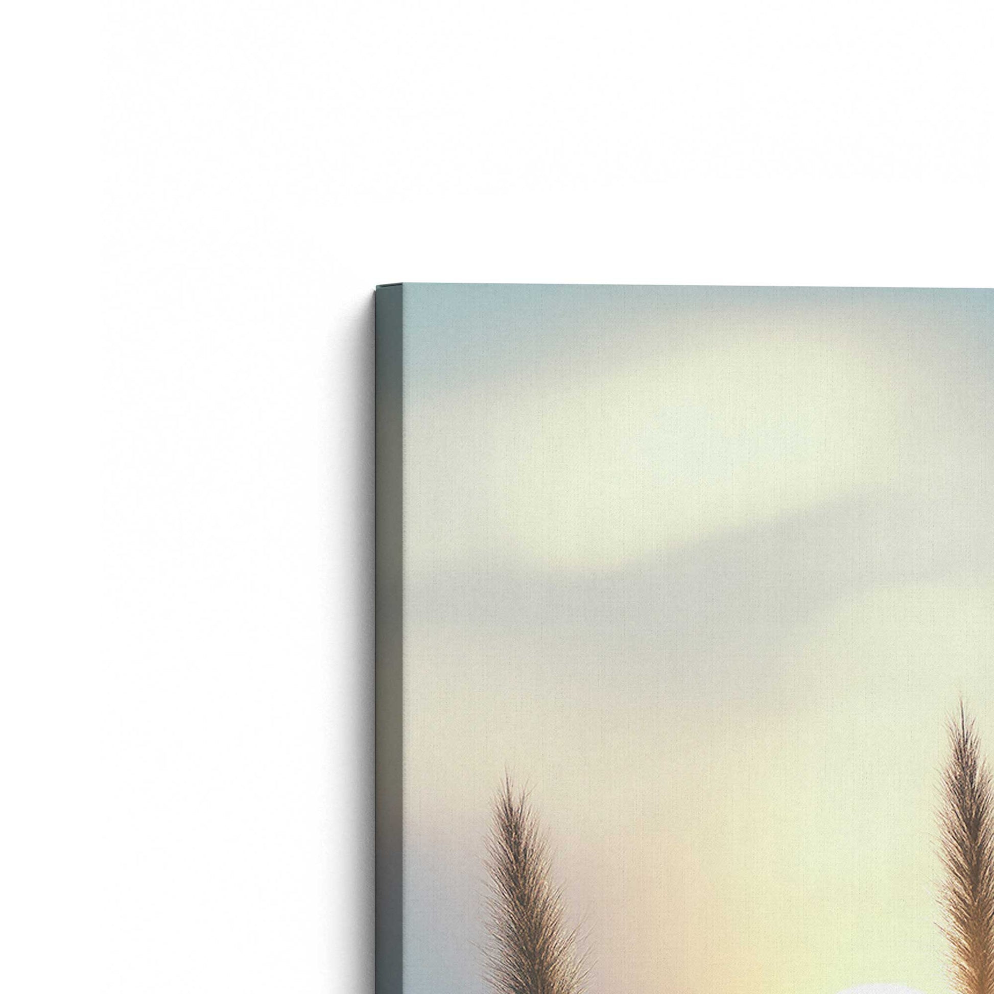 [Color:Stretched Canvas], Picture of the corner of the art