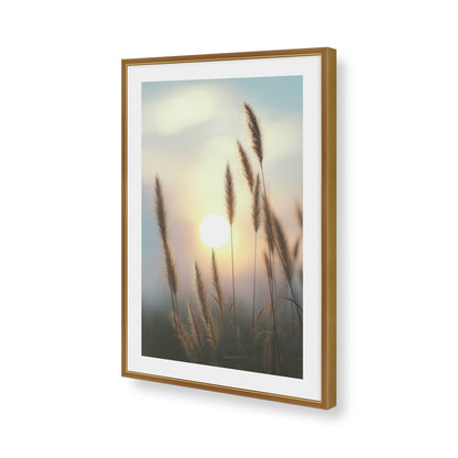 [Color:Polished Gold], Picture of art in a Polished Gold frame of the corner