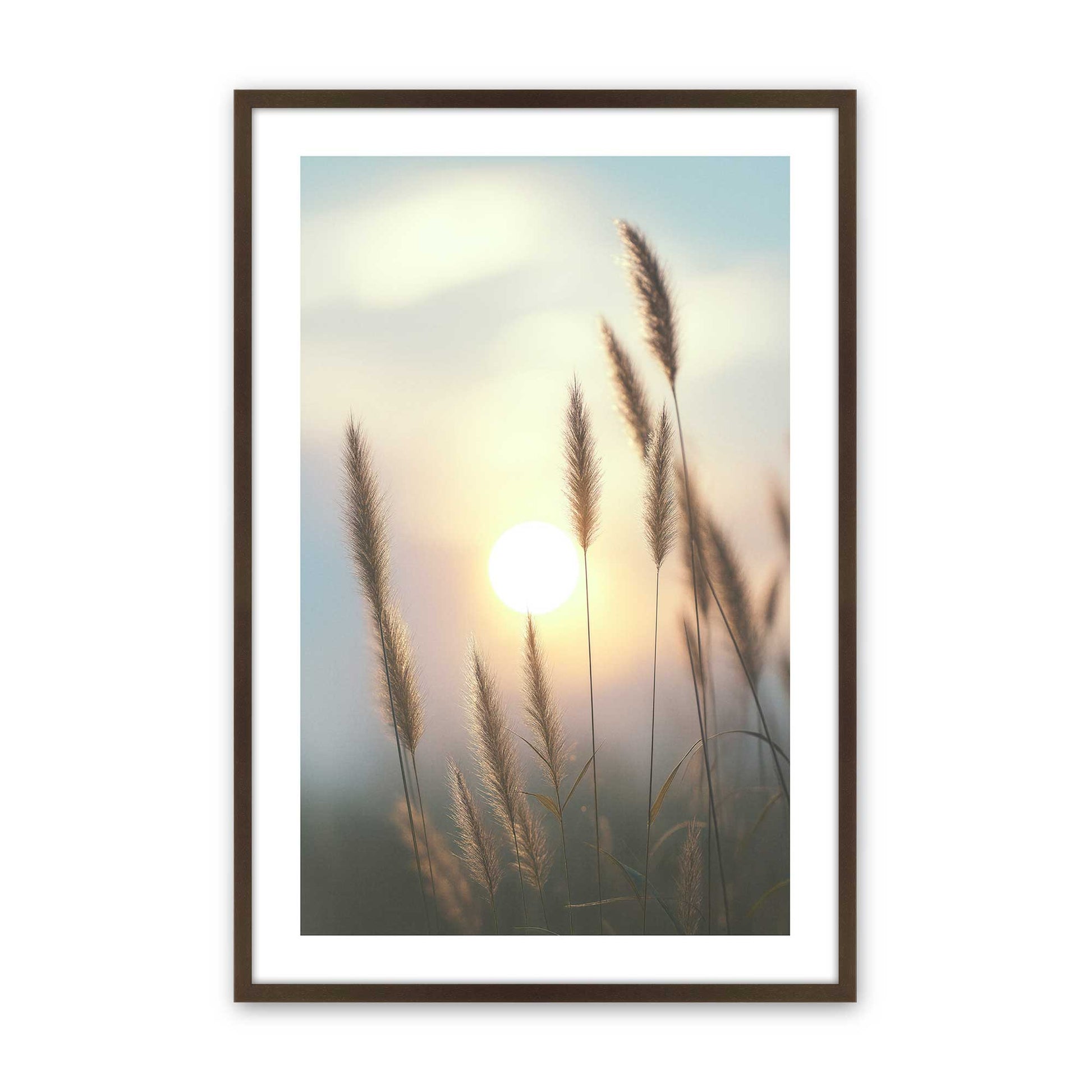 [Color:Brown], Picture of art in a Brown frame
