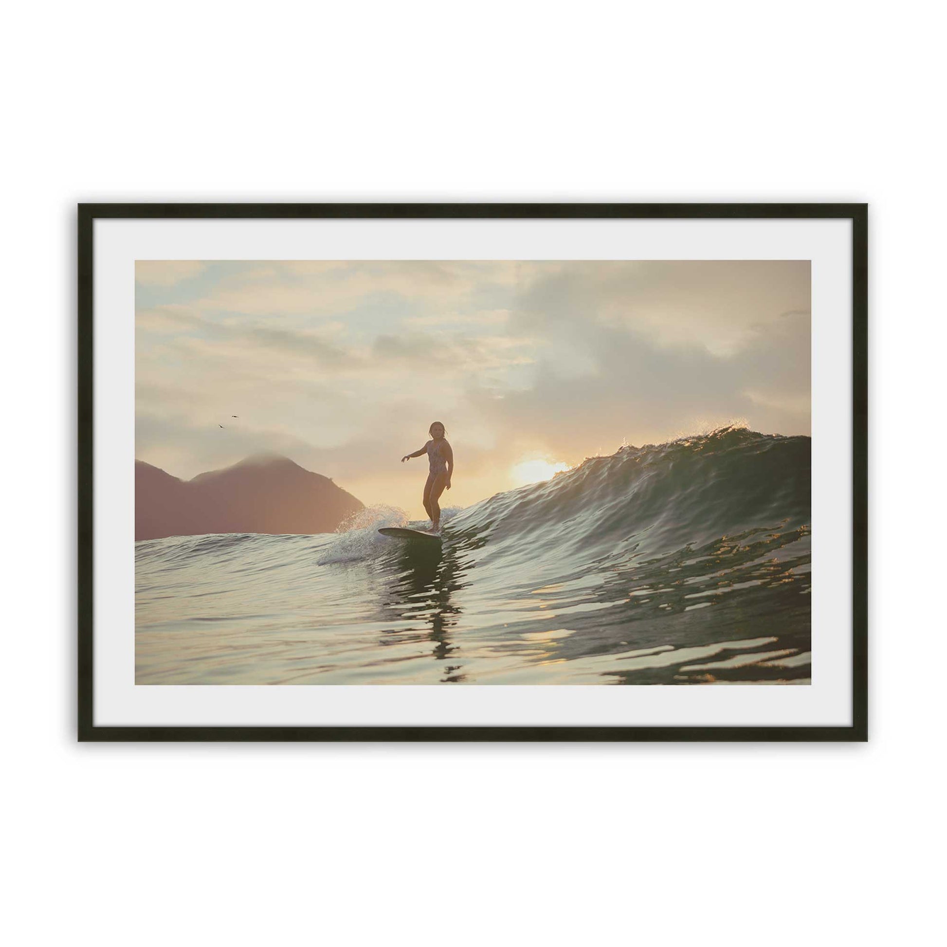 [Color:Satin Black], Picture of art in a Satin Black frame