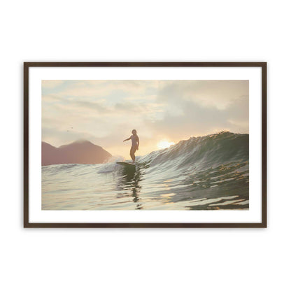 [Color:Brown], Picture of art in a Brown frame