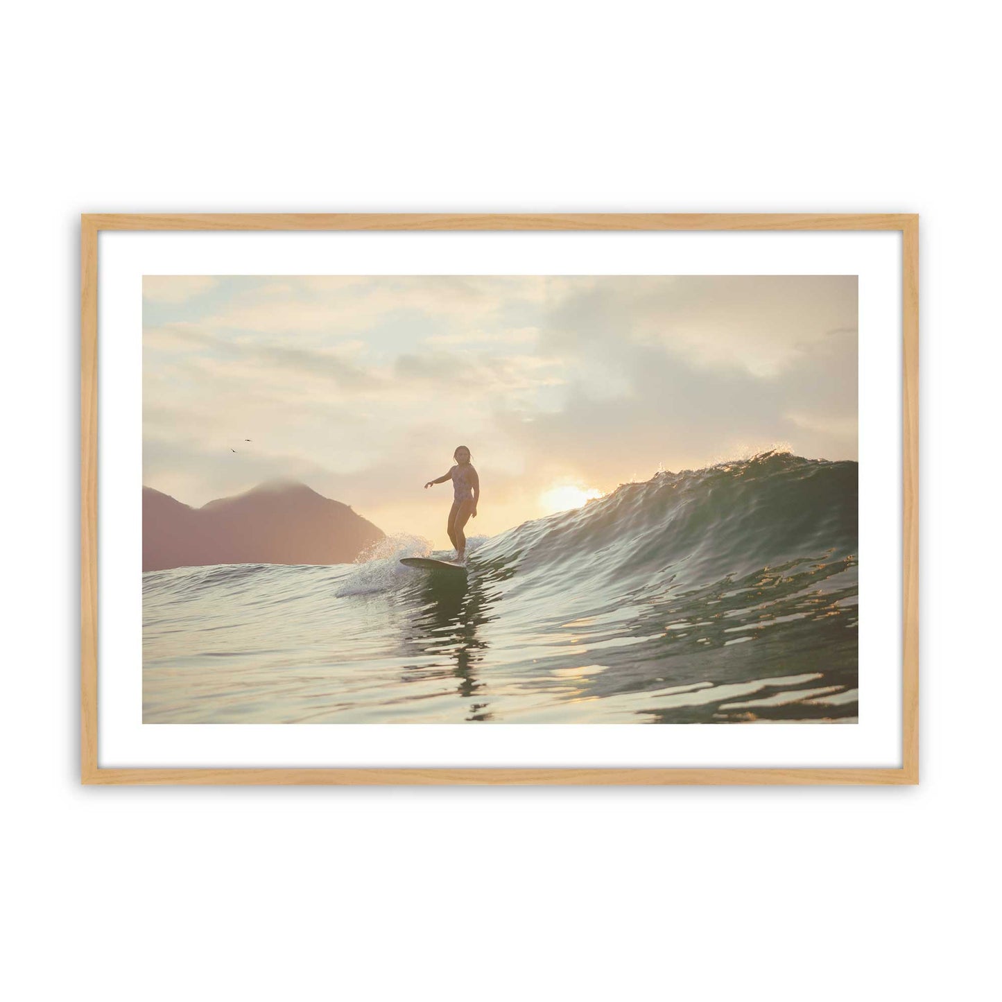 [Color:American Maple], Picture of art in a American Maple frame