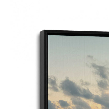 [Color:Satin Black], Picture of art in a Satin Black frame at an angle