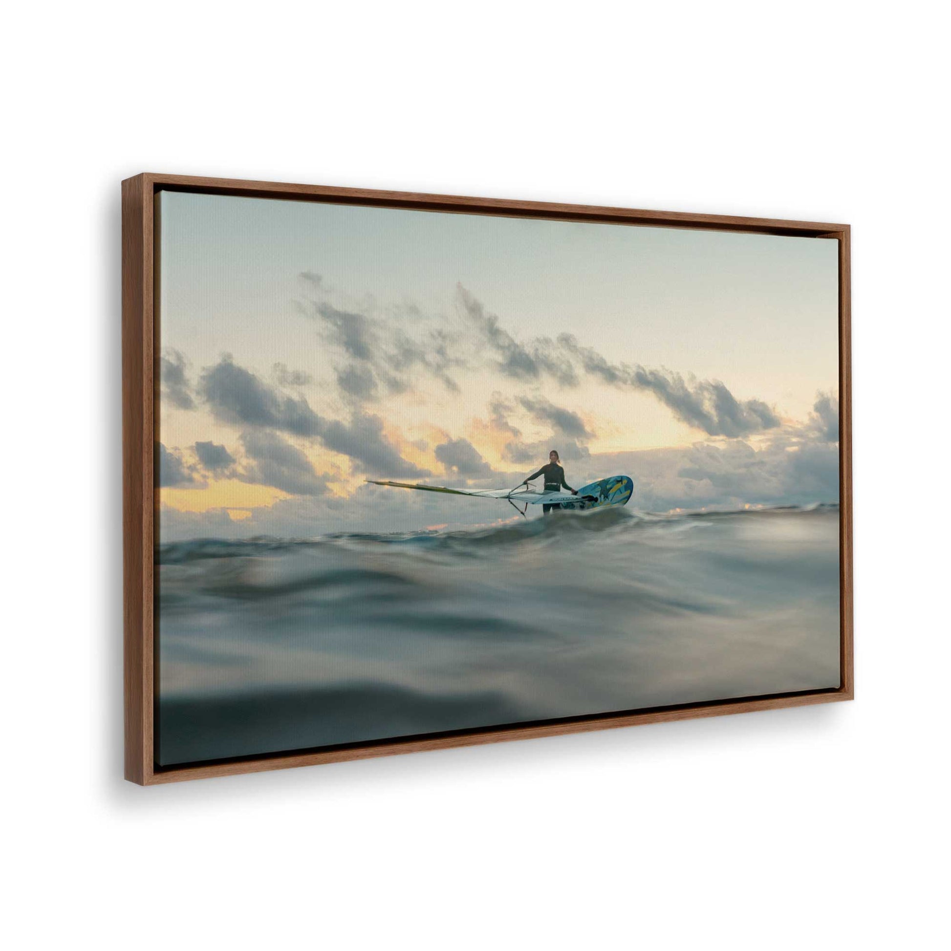 [Color:Walnut], Picture of the corner of the art