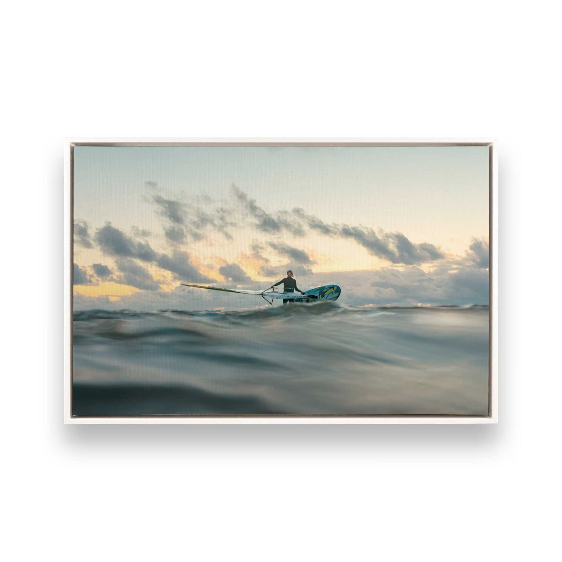 [Color:Opaque White], Picture of art in a White frame