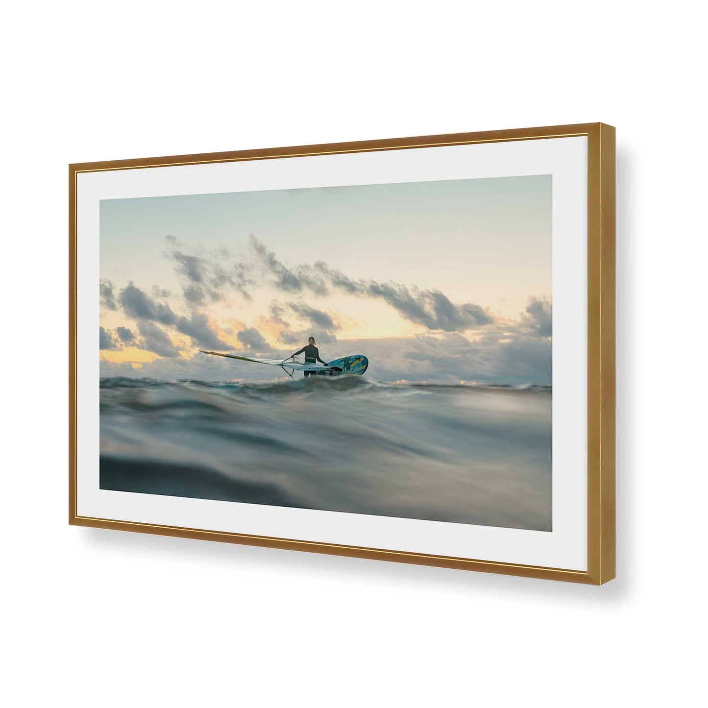 [Color:Polished Gold], Picture of art in a Polished Gold frame of the corner