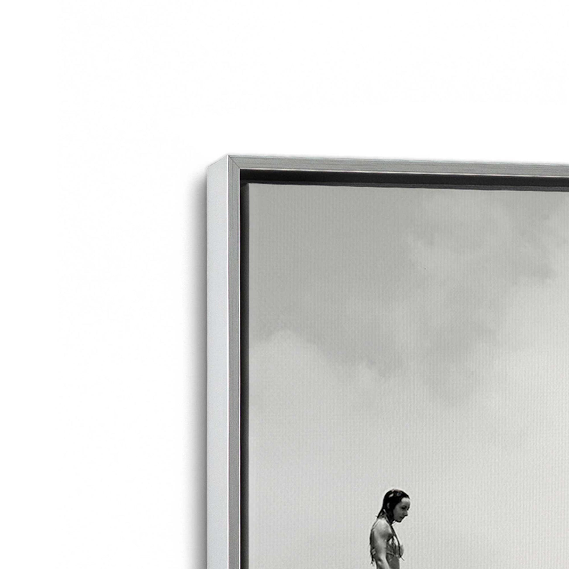 [Color:Polished Chrome], Picture of art in a Polished Chrome frame at an angle